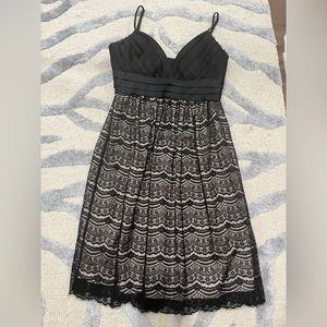 Gorgeous black and cream lace dress